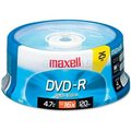 Maxell Maxell 638010 DVD-R Discs, 4.7GB, 16x, Spindle, Gold, 25/Pack 638010